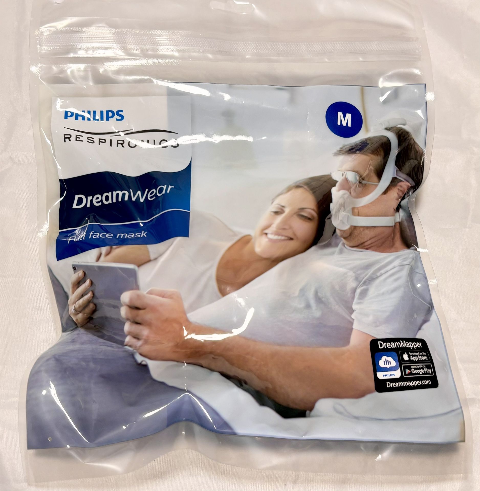 PHILIPS RESPIRONICS DREAMWEAR FULL FACE MASK STRAPS Medium #1133381 NEW SEALED