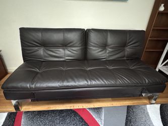 -Moving Sale-Free-Serta Venza Convertible Sofa Coffee Brown 39” D  x 79.5” W x 37.4” H