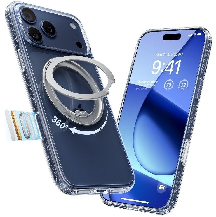 80224

TORRAS 360 Magnetic Stand for iPhone 17 Pro Max Case, [Fit for MagSafe] [Military-Grade Protection] Slim Case for iPhone 17 Pro Max 6.9" 2025, 