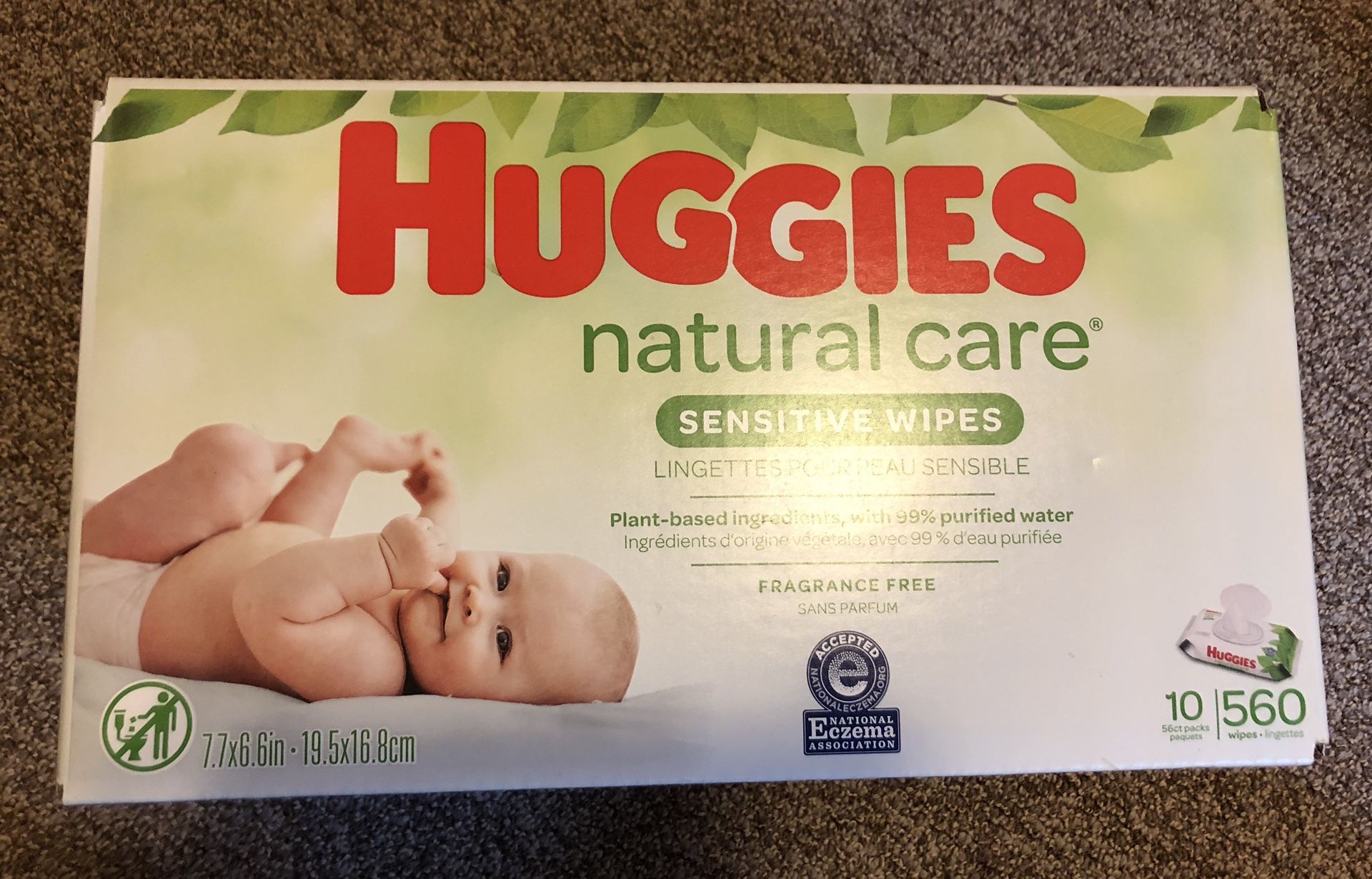 Size 1 huggies diapers and wipes