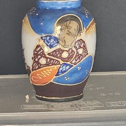 Vintage bone china, K Ishihara  Mini Vase 2 1/2 Inches