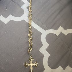 Gold cross necklaces