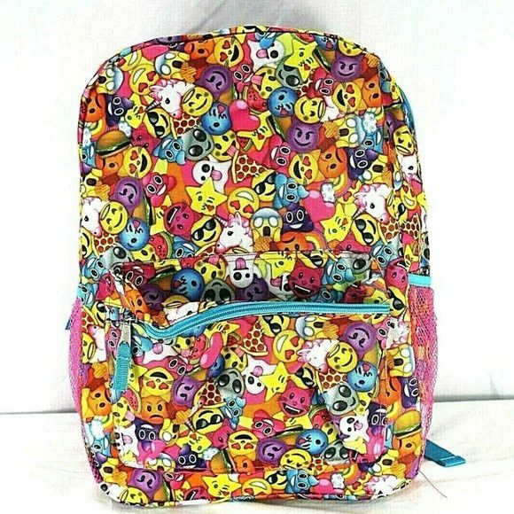 Emoji canvas backpack