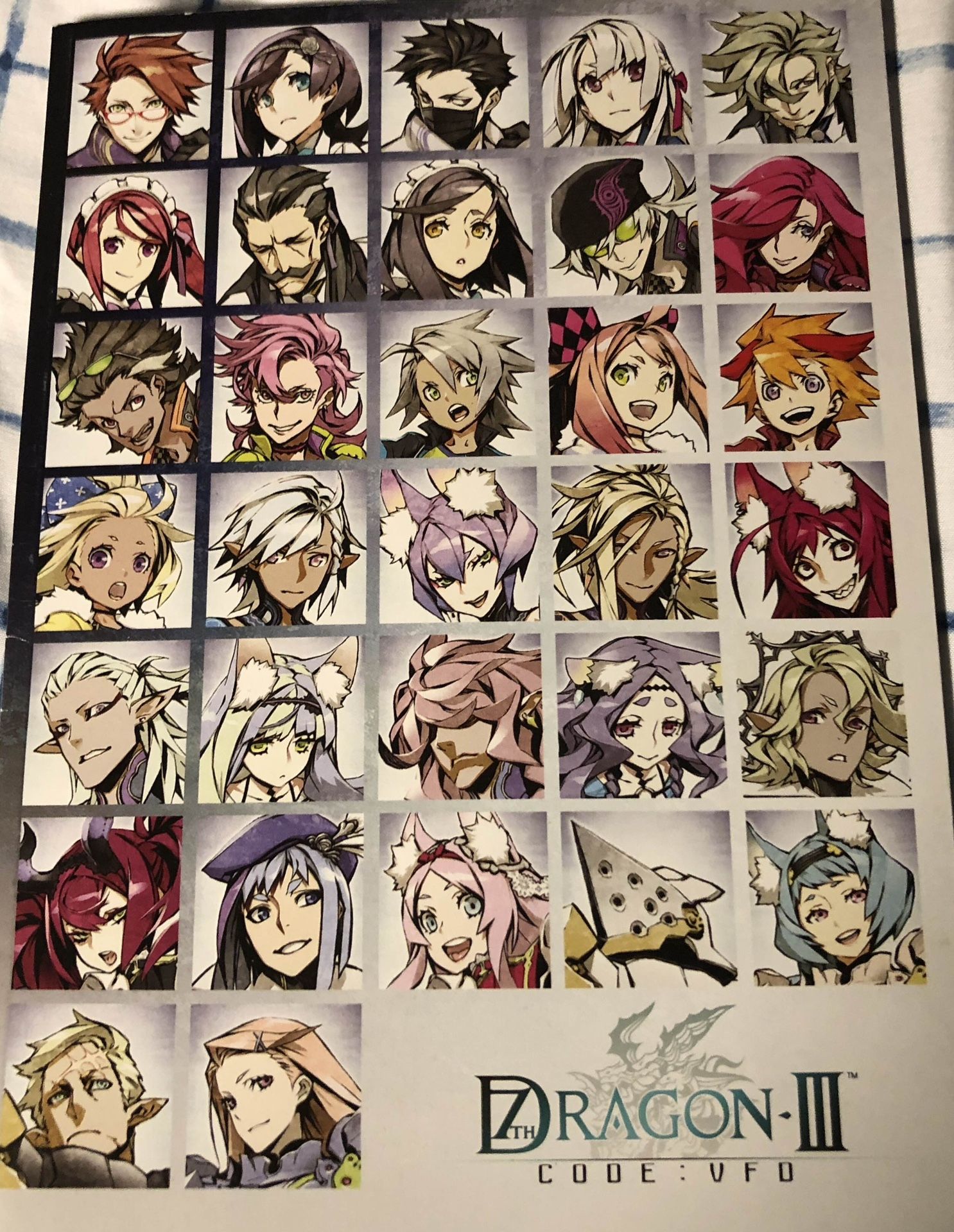 7th Dragon III Code: VFD Art Book - Character Designs by Shirow Miwa