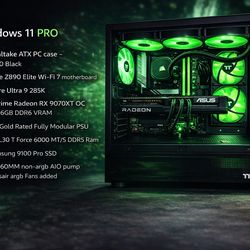 **New build** Core Ultra 9 285K | 2TB SSD | 32GB DDR5 | RX 9070XT 16GB