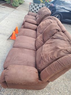 Free couch and loveseat (reclining)