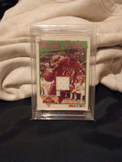 Maurice Cheeks 1991 NBA Hoops Jersey Relic Card