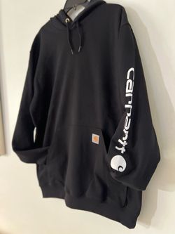 Carhartt Black Logo Sleeve Hoodie
