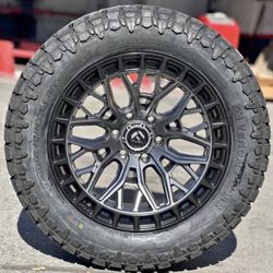 Fuel sigma 20x10 6x139.7 with 33x12.50r20 venom R/T tires 10plys available we finance