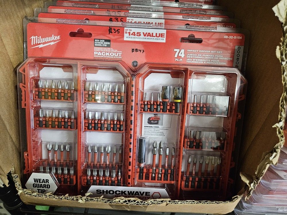 Milwaukee 74pc Impact Driver Bit Set