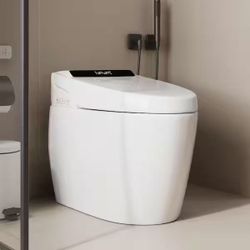 Automatic Bidet Toilet 1.28 GPF in White with Foot Sensor Flush, Heated Seat, Instant Warm Water, Deodorizing $299  