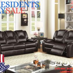 🇺🇸2 PC REC. SOFA AND LOVESEAT 🇺🇸
