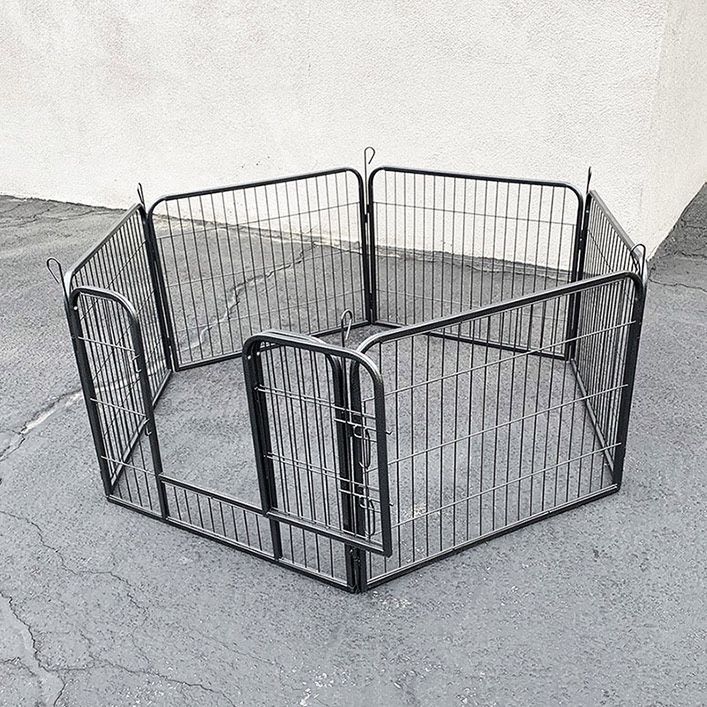 (Brand New) $70 Pet 6-Panel Playpen, Each Panel (24” Tall X 32” Wide) Heavy Duty Dog Exercise Fence Gate Crate Kennel 