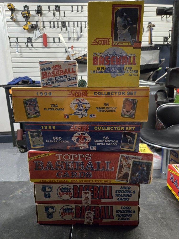 88-90 Baseball Cards All Sealed