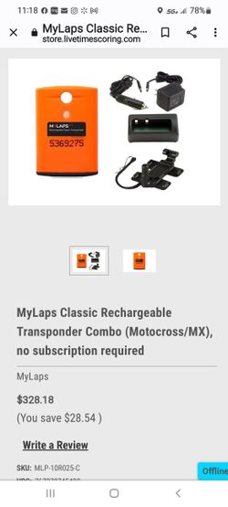 Mylaps Amb Mx Lap Timer And Charger 

