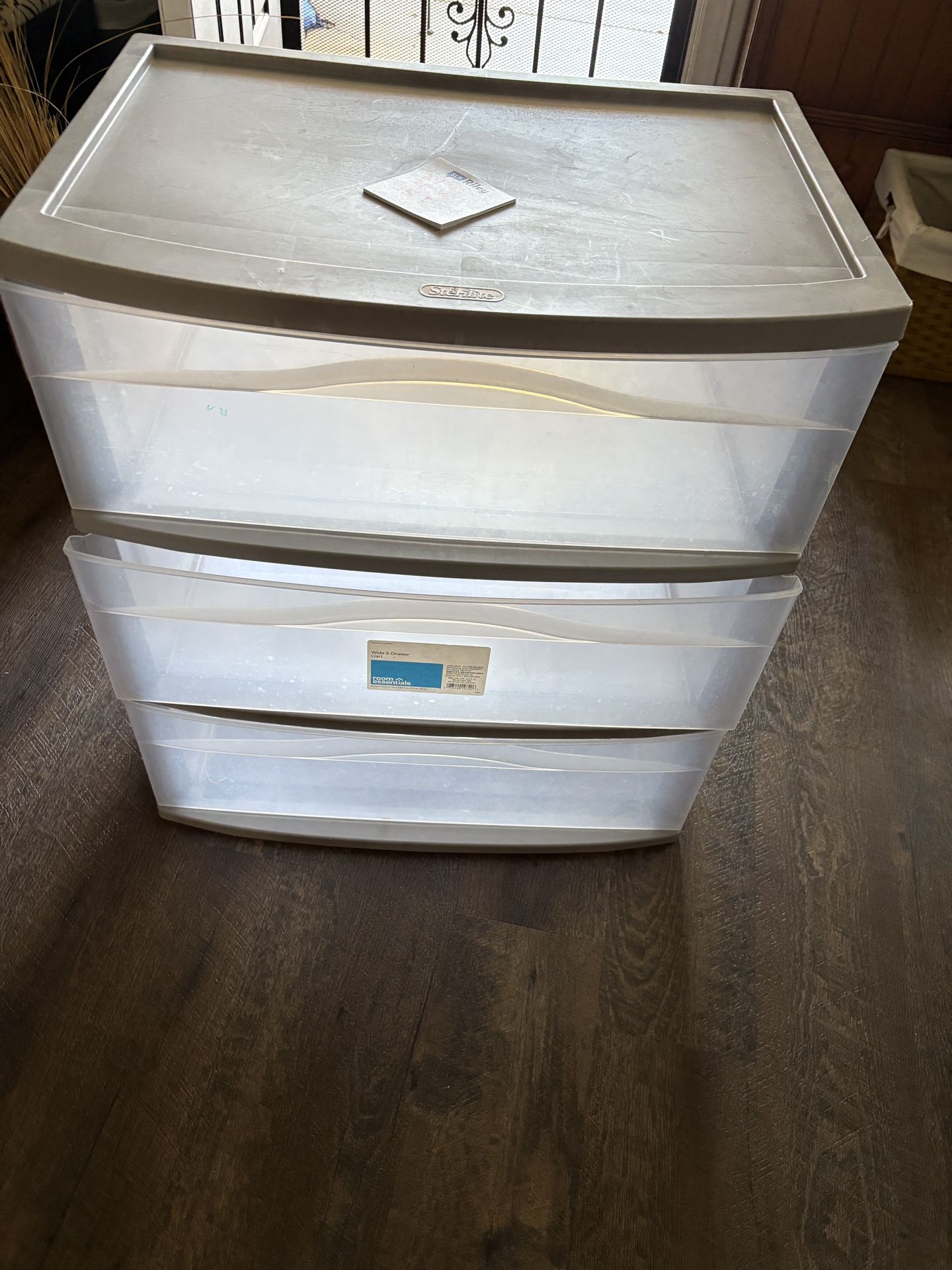 3 Drawer Plastic Storage Unit