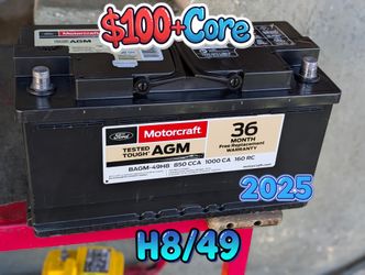 AGM Car Battery Group Size 49/H8