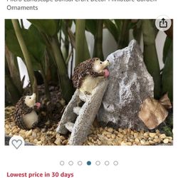 Miniatures Hedgehog Figurines Fairy Garden Hedgehog Accessories Suppliers Mini Hedgehog Animals Micro Landscape Bonsai Craft Decor Miniature Garden Or