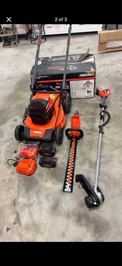 Echo combo 56V kit with 2x5.0AH battery pack 56V push Lawn mower (DLM-2100) String trimmer