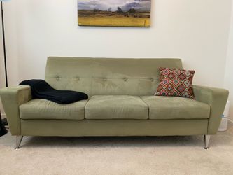 Green Mid-Century Modern Sofa