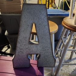 Large Metal Letters sold In Each