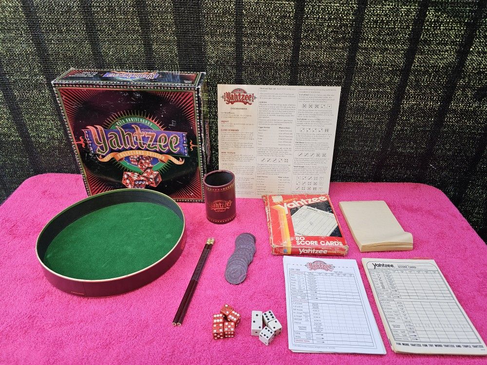 40th Anniversary Yahtzee Collectors Edition 1(contact info removed) Board Game Milton Bradley