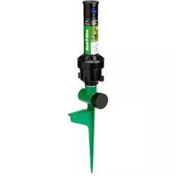 Rain Bird 3200 sq. ft. 32SA Gear Drive Rotor Sprinkler on a Spike w/Rain Curtain Technology, 40-360° Pattern, Adjustable 19-32 ft.=P4-363