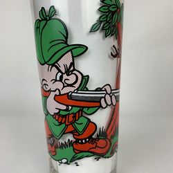 Glassware, cup, glasses, Pepsi,1976, vintage, ELMER FUDD AND BUGS BUNNY