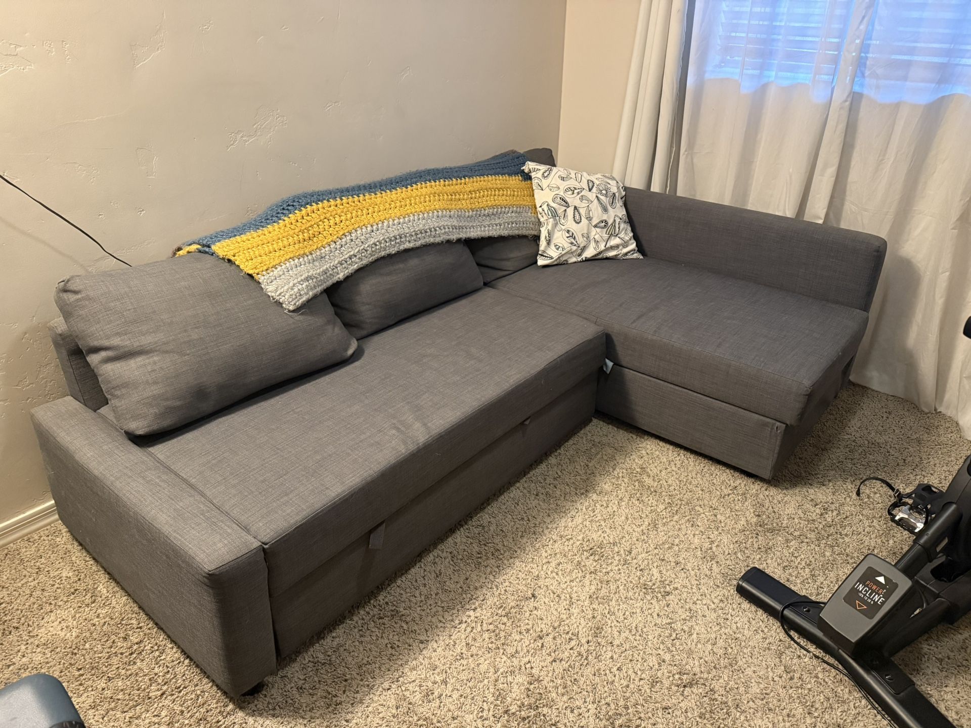 IKEA Gray Sleeper Sofa