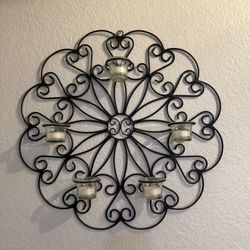 Wrought Iron Candle Holder
