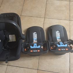 Uppababy V2 - infant car seat and 2 bases