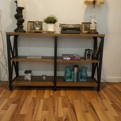 Industrial Style Low Bookcase