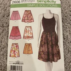 Simplicity Sewing Pattern 
