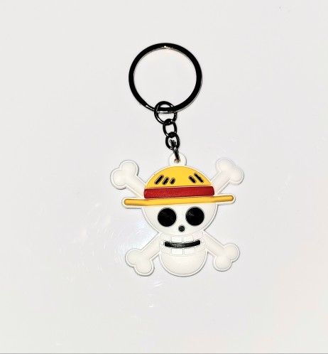 One Piece Anime Monkey D. Luffy Skelton Design Keychain