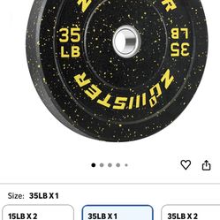 4 35lb Olympic Bumper Plates