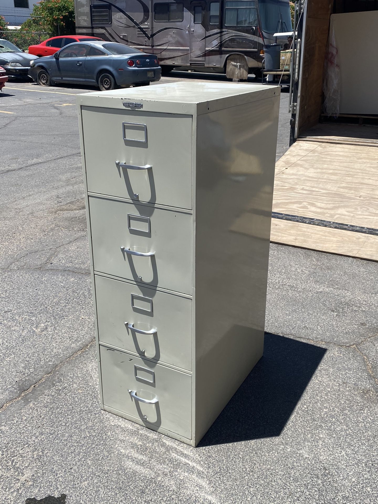 4 Drawer Metal File Cabinet - $35