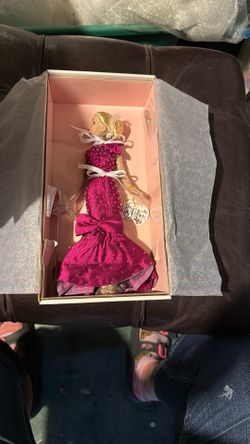 Collectible Doll In Pink Dress