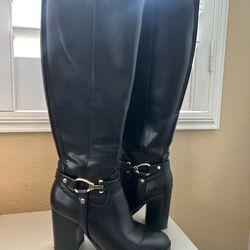 black heel boots