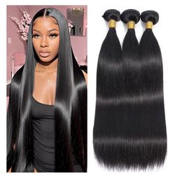 100% Brazilian Verjin Human Hair Bundles 10 A 3 Packs 16-18-20