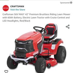 Craftsman Battery Riding Lawn Mower