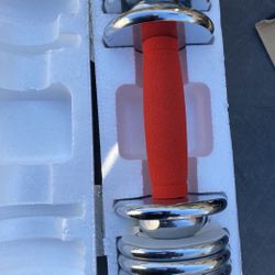 10 Lb Adjustable Chrome Dumbbell