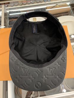 Louis Vuitton 1 Cap Embossed Monogram Leather Black in Taurillon Leather  with Orange - US