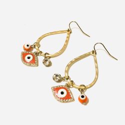 Evil eye 🧿 charms drop earrings - NEW