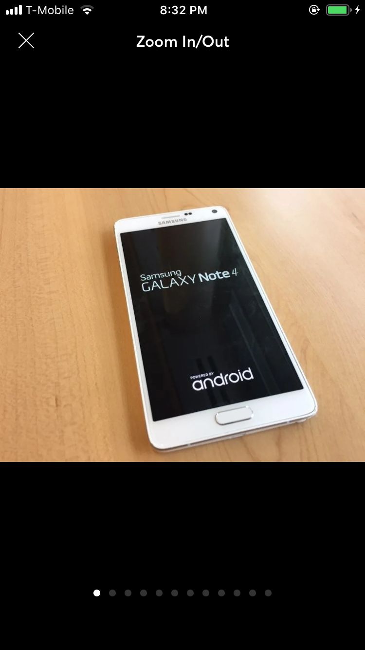 Sprint Samsung Galaxy Note 4 white 32gb