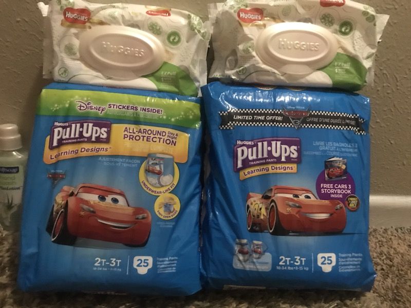 3 packs of diapers and 2 packs of wipes for $22