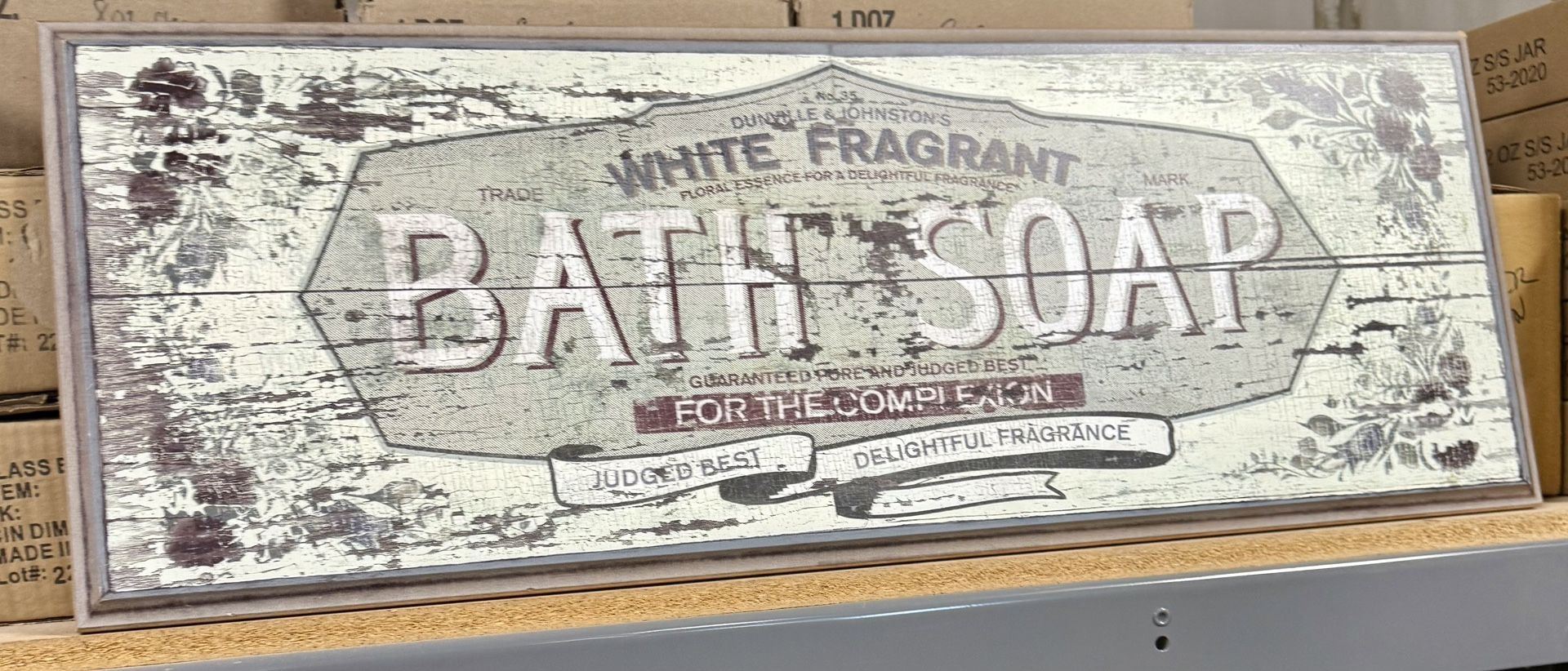 Bath soap Wall Sign