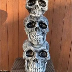 3 Foot tall skull Statue