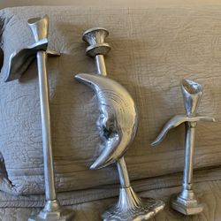 Pewter Candle Holders