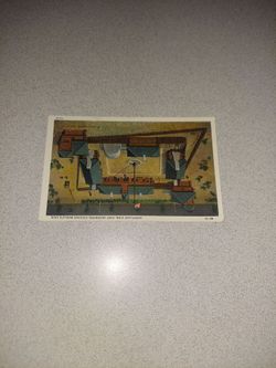 RARE VINTAGE AEROPLANE VIEW, FORT DEARBORN, CHICAGO WORLD'S FAIR UNUSED POSTCARD