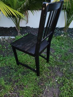 Black Wood Ikea Chair